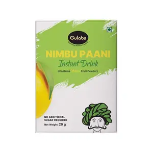 Gulabs Instant Nimbu Paani Powder Drink 20g each Pack of 12 20 g each