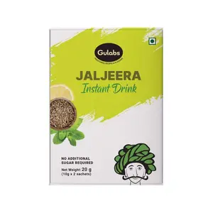 Gulabs Jaljeera Instant Drink Mix (Pack of 10 20g each) Refreshing & Tasty