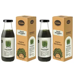 Gulabs Paan Syrup 500 ml each Pack of 2 No Artifical Essensce