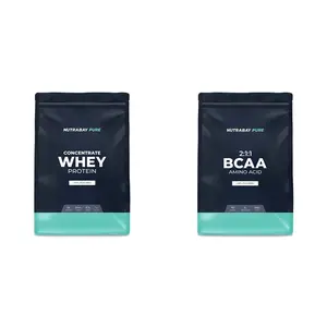 Whey Protein Concentrate - 1kg & Nutrabay BCAA 2.1.1 - 250g