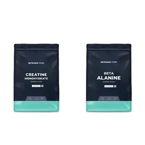Nutrabay Pure Micronised Creatine Monohydrate & Pure 100% Beta Alanine Powder Pre Workout supplement for Men & Women - 250g Unflavoured 100 Servings