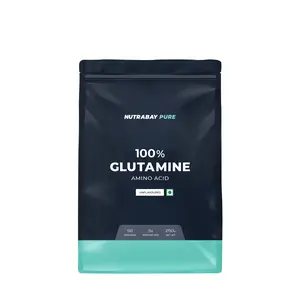 Nutrabay Pure L-Glutamine Powder Amino Acid - Post Workout Supplement for Muscle Growth & Recovery - 250g Unflavoured