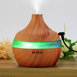 Aoomi Wooden Aroma Ultrasonic Essential Oil Aroma Diffuser Dark Wood Finish BPA Free Cool Mist Humidifier for Office Home Bedroom Living Room Study Yoga Spa| For Stress Relief through Aromatherapy