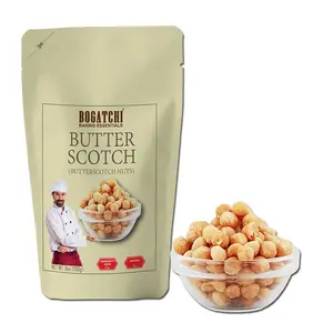 BOGATCHI Crunchy and Crispy Butterscotch Chips Butterscotch Nuts (8MM Size) Butterscotch Candy for Baking and Cooking - Cake Shakes Ice Creams Muffins Cookies Chocolates 200g