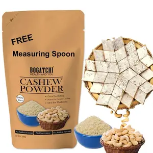 BOGATCHI Kaju Katli Pre-Mix Cashew Powder for Making - Kaju Katli Kaju Shake  Ice Cream   200g  Free Measuring Spoon