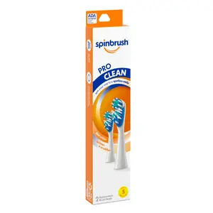 Spinbrush ProClean Soft Bristle Replacement Heads 2 Heads