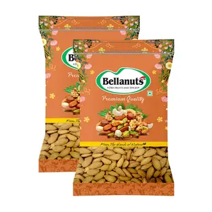 Bellanuts California Almond Giri 400gX2 | American Badam | California Raw Almonds