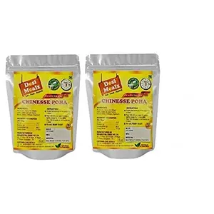 Desi Mealz Ready to Eat Poha Instant Healthy Breakfast - IndianTasty and Healthy Ready to Eat Food Products Best Travel Food Each 100 gm (Chinese Poha Sachet Pack of 2)