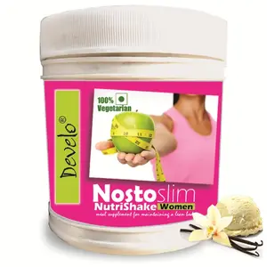 Develo Slimming Protein Shake Nutrition Slim Health Drink Sugar Free Supplement for Women NostoSlim Powder 500 gm Vanilla