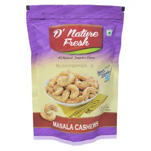 D'Nature Fresh Roasted Masala Cashew Masala 250 grams