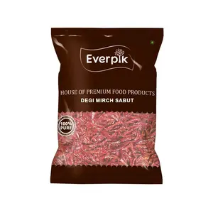 Everpik Pure and Natural Premium Degi Mirch (Chilli) Sabut 500gms
