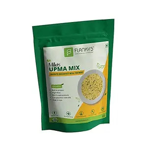 Flanky's Millets Upma Mix (Ready to Cook Breakfast Snacks Light Dinner) Gluten-free High Fibre Rice Free - 500g