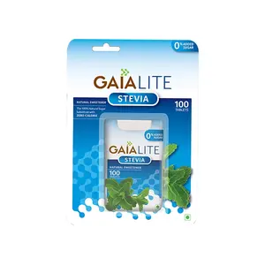 Gaia Lite Stevia Natural Sweetener 100 Tablets (Pack of 2)