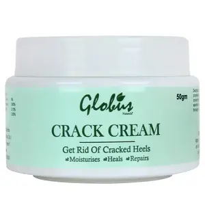 Globus Naturals Crack Cream for Dry Cracked Heels & Feet Enriched with Aloevera Neem Anantmool 50g