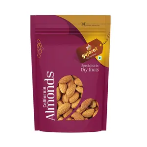 Gujarat Dry Fruit Stores Premium Almond (Badam) California Regular 1 Kg (250G x 4 Pack)
