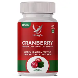 Hoag's Cranberry supplement for Urinary Tract Health Support Cranberry Extract 800mg per capsule - 60 Veg Capsules