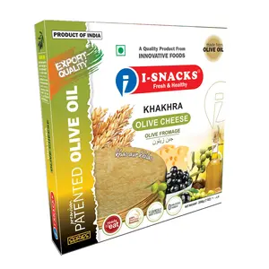 I-SNACKS Khakhra Premium Unique Flavours Combo Pack of 6 (Olive Spice Olive Cheese  Butter Honey Olive Methi Quinoa Multigrain Jeera) 200 GMS Each