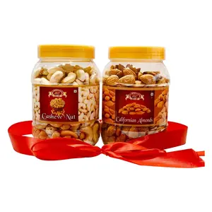 JRC Festive Treats Standard Dry Fruits Gift Pack (Dry Cashew Nut Californian Almonds) 1000 Grams (1kg)