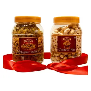 JRC Festive Treats Standard Dry Fruits Gift Pack (Kismis Indian Cashew Nut) 1000 Grams (1kg)