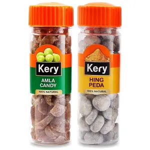Kery Hing Peda & Amla Candy Mouthfreshener 2 Bottles 235g (Yummy Digestive Pachak)
