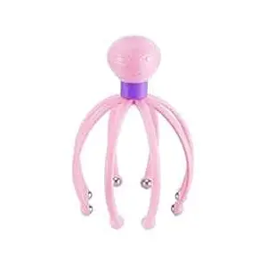 KRIKU EXPO Head Massager With Rolling Steel Balls neck head relaxation spa healing. Octopus neck head massager scalp massagehead of body Scalp Massager (Multicolor)
