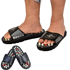 MONIKA SELLERS Yoga Acupressure Paduka Slippers Foot Care Magnetic Therapy Massager Sandal and Full Body Relaxer with Pressure Points For Men and Women (Size 7 8 9)