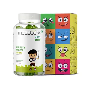 Meadbery Immunity Multivitamin Gummies Herbal Supplements For Kids Adults With Elderberry Blueberry Vitamin C Vitamin E Zinc Tangy Mango Flavor Low Sugar 30 Vegetarian Gummy Bears 1 Daily