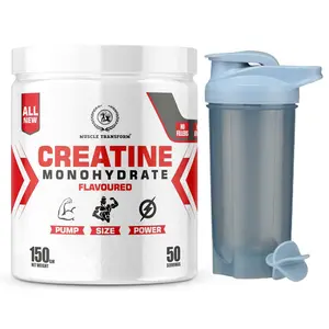 Muscle Transform Creatine Monohydrate Strength Reduce Fatigue 100% Pure Creatine Lean Muscle Building Supports Muscle Growth Athletic Performance Recovery [50 Servings Watermelon] Free Shaker