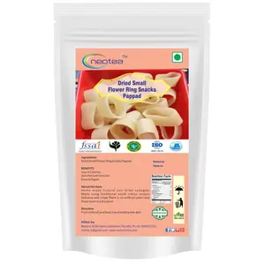 Neotea Homemade Dried Small Flower Ring Snacks Papad / Appalam - Indian Dish 250G