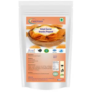 Neotea Homemade Dried Carrot Snacks Papad / Appalam Indian Dish Snacks - 250G