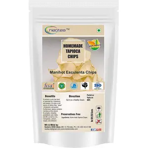 Neotea Organic Home Made Maravallikkilanku Kanagale Manihot Esculenta Tapioca Chips 250G