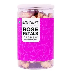 Nutri Forest Rose Petals Coated Cashew Nuts - No Added Flavours ( Kaju Offers) (400g)