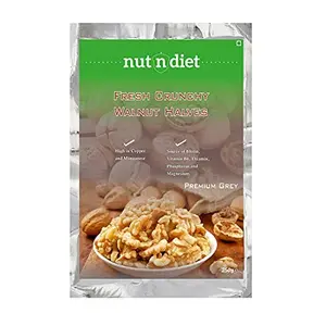 Nutndiet Fresh Crunchy Walnut Halves | Premium Grey | Vacuum Sealed | 200g