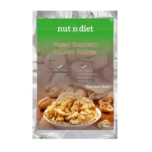 nutndiet Fresh Crunchy Walnut Halves | Standard Brown | Vacuum Sealed | 250g