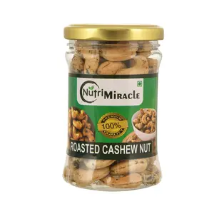 NUTRI MIRACLE Roasted And Salted With Black Pepper Cashews Nuts125gm