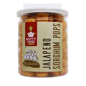 Nutty Yogi Jalapeno Sorghum Pops Pack of 4 50gmx4 Roasted and Baked Jowar Pops Healthy Snack Good for Kids High Nutrition Low Calorie Indian Ethnic Taste Zero Oil Good for Dieting