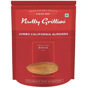 Nutty Gritties 100% Natural California Almonds Jumbo Sanora Variety 200g