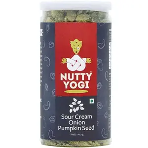 Nutty Yogi Sour Cream - Onion Pumpkin Seeds 100gm (pack of 1)