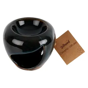 Omved Ceramic Stoneware Aroma Oil Diffuser Indigo