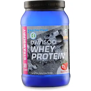 Nutrition Planet Davisco Whey Protein with Added DigeZyme 2lb Strawberry