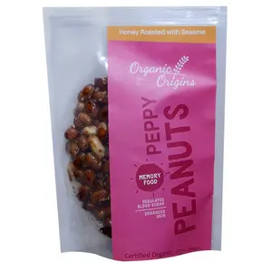 Organic Origin Dry Honey Roasted Peanuts with Sesame 150 g
