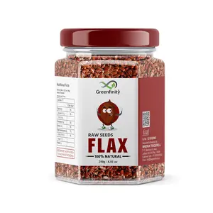 GreenFinity Flax Seeds, i Beej 250Gms Premium Raw Flax Seeds with &for Food, i Seed for Hair Growth