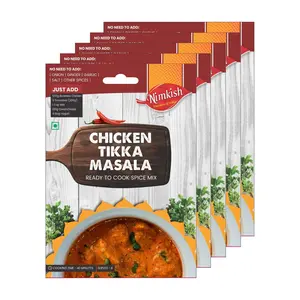 Nimkish Chicken Tikka Masala Pack of 5 (5 X 50g), Spice Mix, Easy to Cook