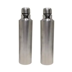 Dynore Stainless steel Fridge / School Bottle with Comfortable Sipg- Set of 2