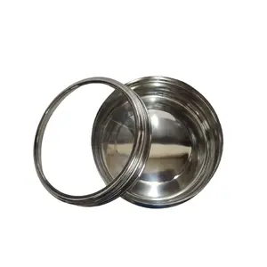 Dynore Stainless Steel See Through Rotti/Puri Dabba Canister