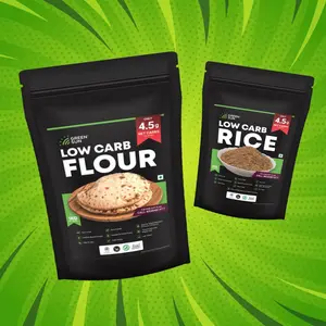 Green Sun Festival Gift Hamper Staples (Flour and Rice) Combo Pack ( 1kg Flour and 500 Gram Rice)