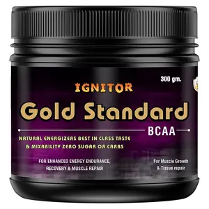 IGNITOR Gold Standard BCAA Protein Supplement (300 g Unflavored) (Pack of 3)