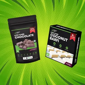 Green Sun Perfect Festival Gift Hamper Coconut Barfi and Chocolate Combo (100 Gram Chocolate and 200 Gram Barfi)