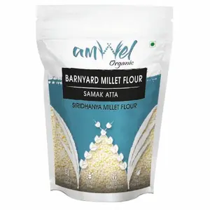Amwel Organic Barnyard Millet Flour | 500g x 4 pc | Samak Sawang Sama Atta | Siri Dhanya Millets Flour | Low GI Friendly Fiber Rich Food for Health