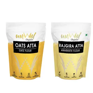 Amwel Combo of Oats Flour 500g + Amaranth Flour 500g (Pack of Two)